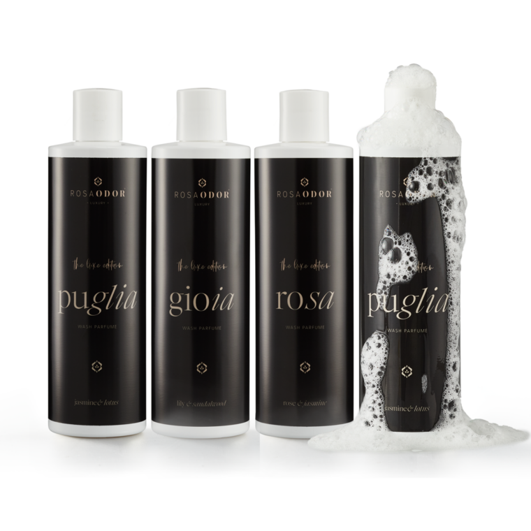 Rosaodor 4× Wasparfum voordeelpakket