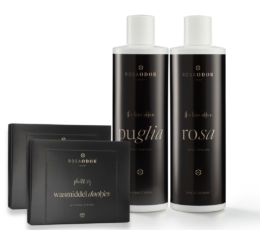 Fles Rosaodor wasparfum met luxe geur, perfect voor een langdurig fris wasresultaat