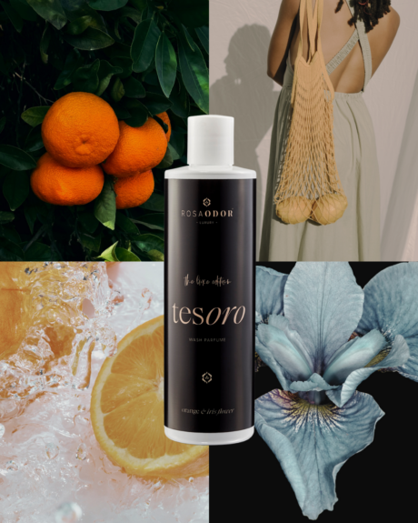 Rosaodor Tesoro wasparfum met bloemige en frisse citrus geur voor langdurig fris wasgoed