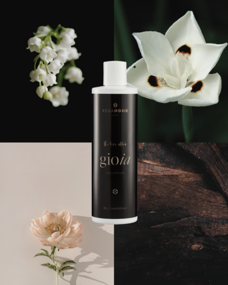 Gioia wasparfum met jasmijn en houtachtige geur voor langdurige frisheid