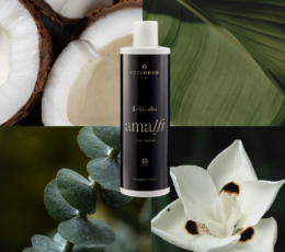 Amalfi wasparfum met kokos en eucalyptus geur voor een frisse en exotische was