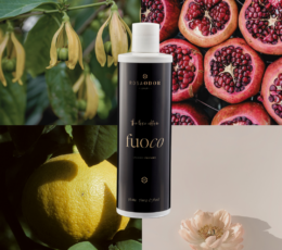 Fuoco wasparfum met granaatappel geur voor een intense luxe geurbeleving