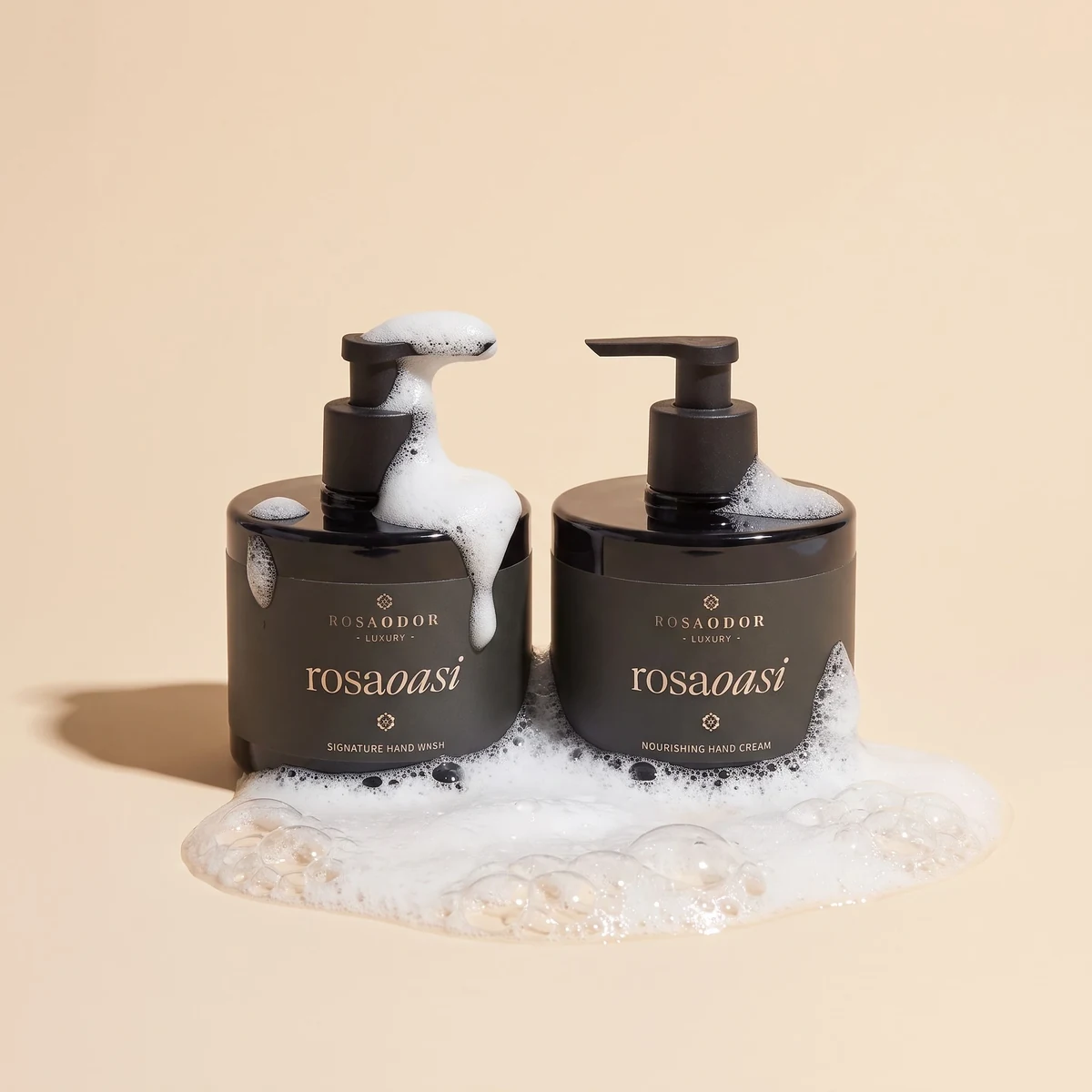 Rosaodor RosaOasi handwash en handcrème met schuim